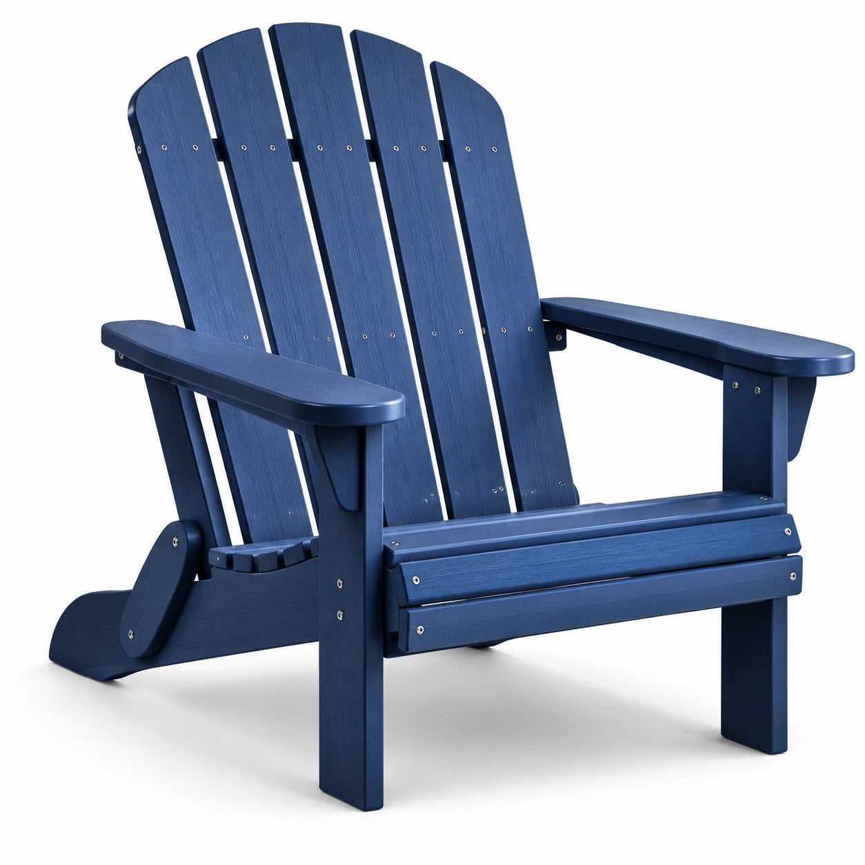 Sedia Adirondack in Legno Composito per Esterni Blu