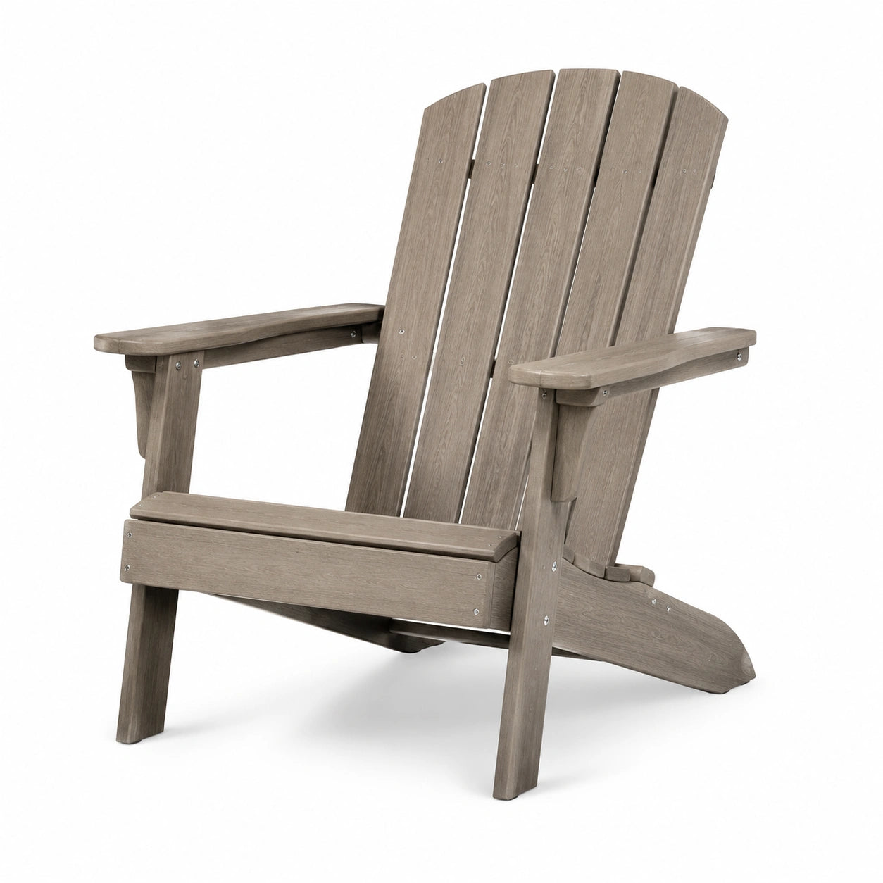 Sedia Adirondack in Legno Sintetico Grigio
