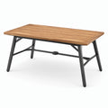 Tavolo da giardino in legno e metallo 150x90x75 cm